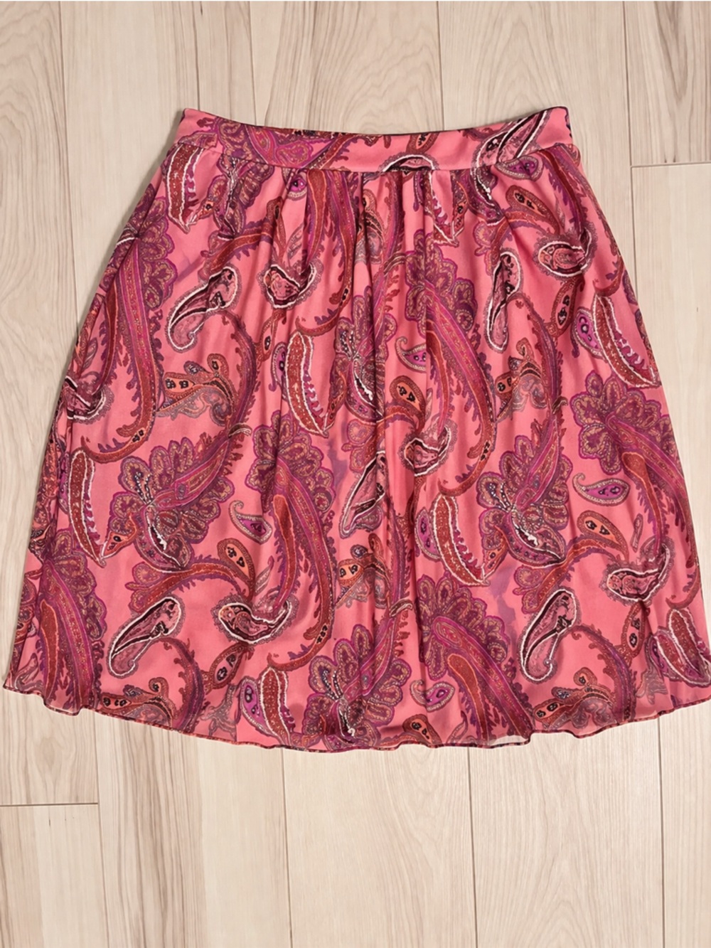 J.Crew 100% silk midi skirt